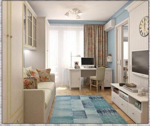 Просторная квартира. В нежных оттенках цветов.