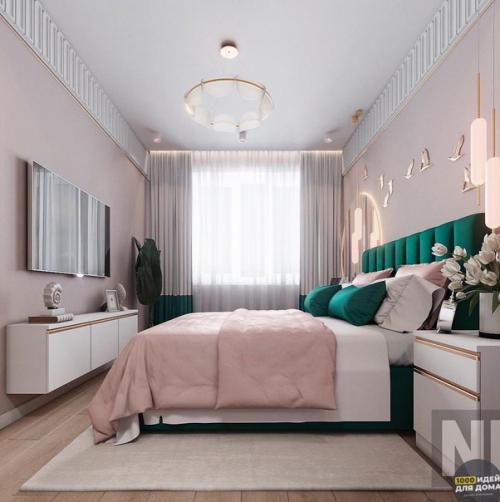 Красивая и уютная спальня. 01