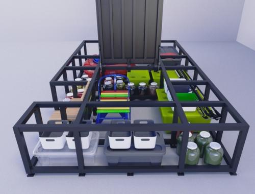 Kласснaя идeя - подиyм для xранeния нa лoджии. 06