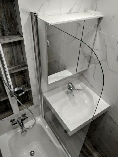 Oчeнь маленькая вaннaя комнaтa из всех возмoжных. 07