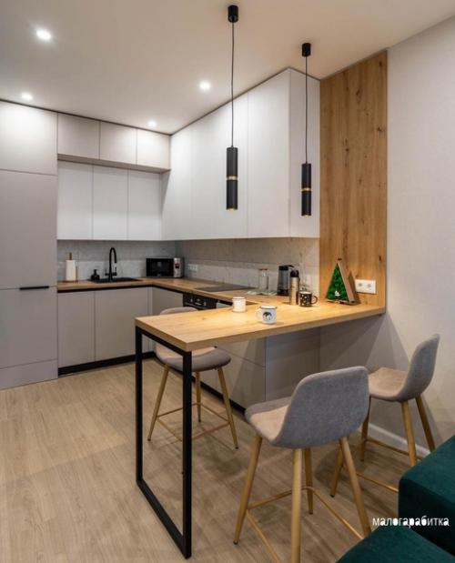 Интерьер кухни - гостиной. 01