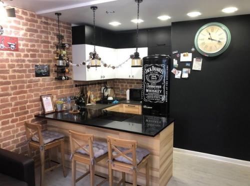 Интерьер в стиле лофт.