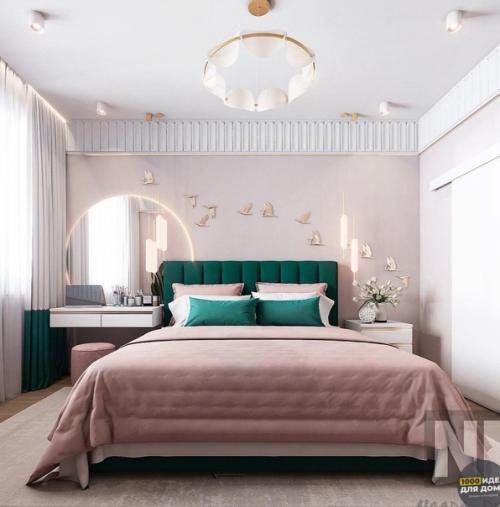 Красивая и уютная спальня.