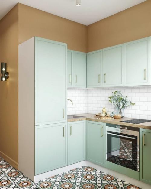 Тут мы видим отличное решение для маленьких кухонь - подоконник - столешницу! 02