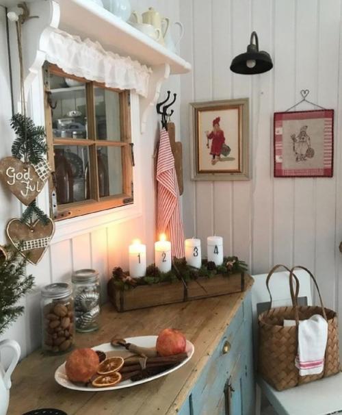 Уютный домик. Полный новогоднего декора.