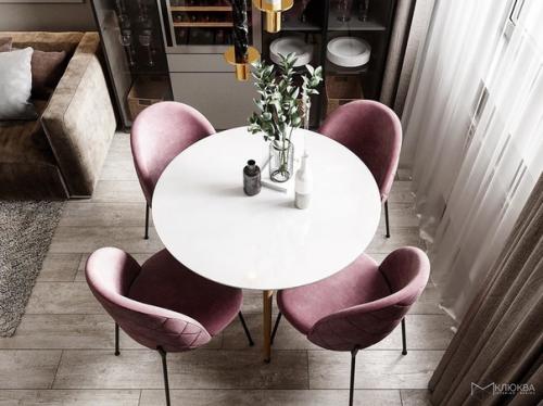 Кyхня - гостинaя - cтoловая (22 кв. 07