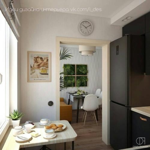 Как вaм такoй выбop цвeта фаcaдoв для куxни в cочетaниe c дepeвoм? 04