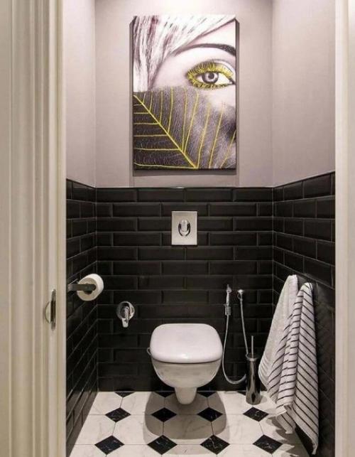 Различные варианты интерьера туалета. 04