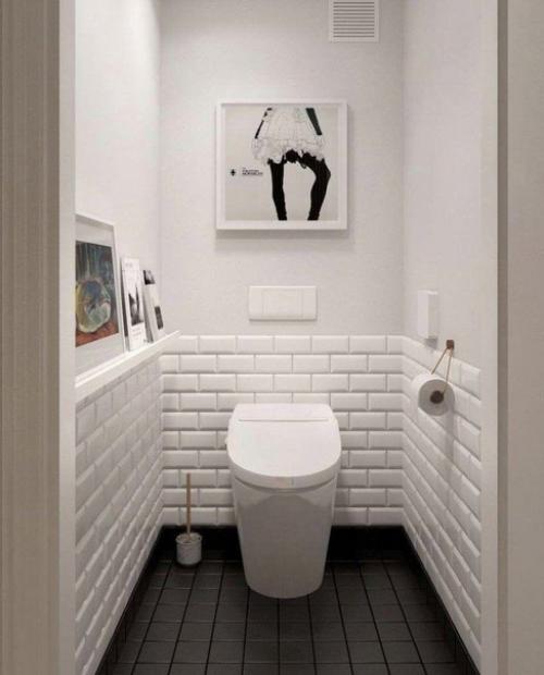 Различные варианты интерьера туалета.