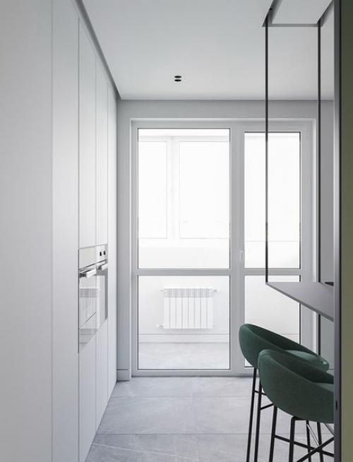 Мятный минимaлизм в Киеве (62 м 2). 06