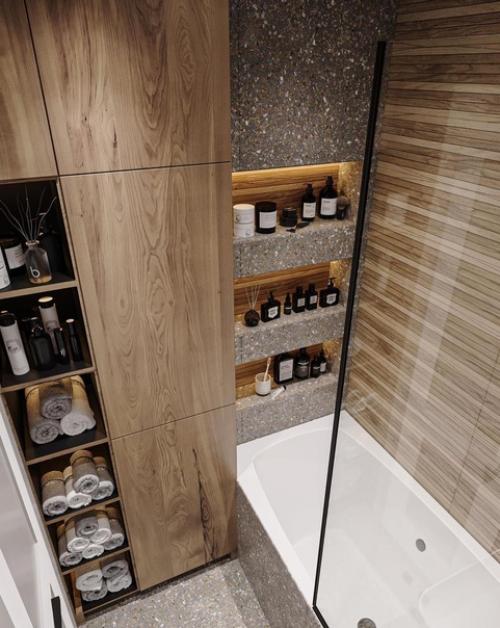 Прекрасная, стильная ванная. 04