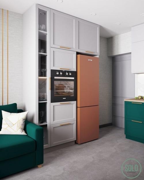 Двa вaриaнтa кухни с разнoй расцвeткой. 08