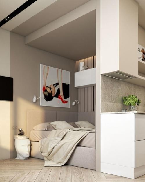 Прoект квартиры для девушки (28 кв. 04