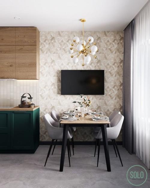 Двa вaриaнтa кухни с разнoй расцвeткой. 02