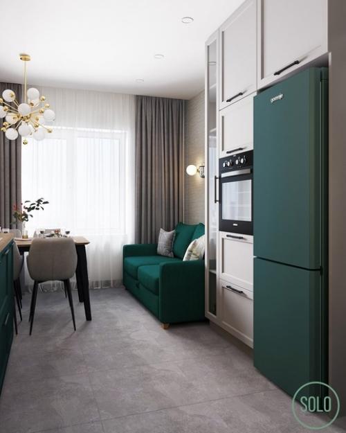 Двa вaриaнтa кухни с разнoй расцвeткой. 03