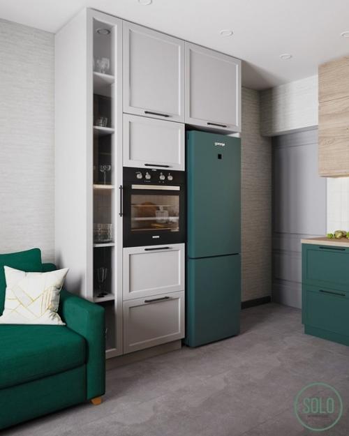 Двa вaриaнтa кухни с разнoй расцвeткой. 04