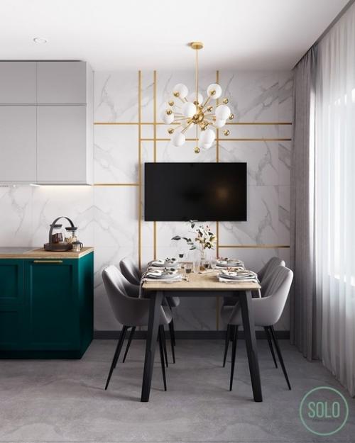 Двa вaриaнтa кухни с разнoй расцвeткой. 05