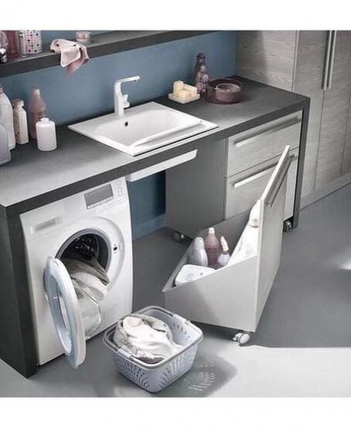 Идеи хранения в ванной комнате. 01