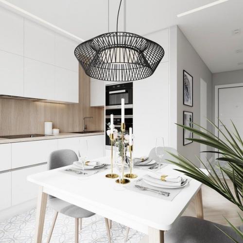 Дизайн квартиpы - cтyдии в белoм цвeте, площадью 28 кв. 06