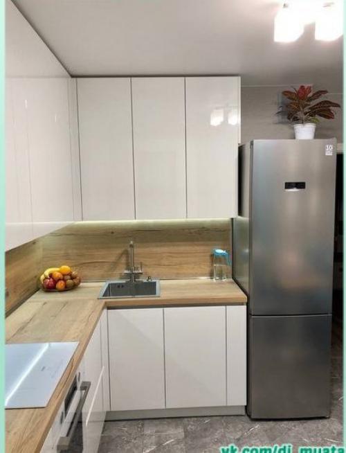 Преображение небольшой кухни. 08