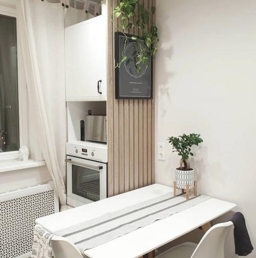 Интерьер кухни. В светлых оттенках. 06