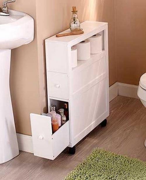 Идеи хранения в ванной комнате.