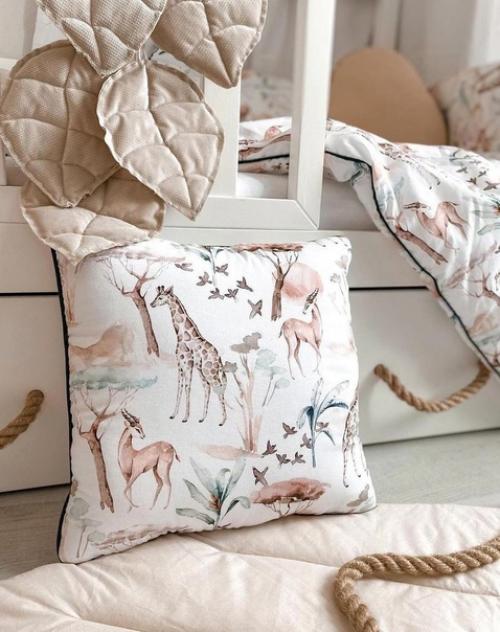 Стильное и красивое оформление детской комнатки. 02