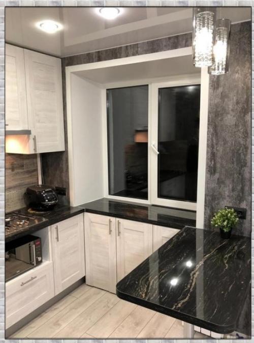 Небольшая кухня. В современном стиле. 03