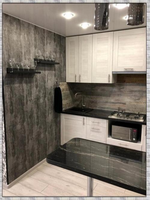 Небольшая кухня. В современном стиле. 02