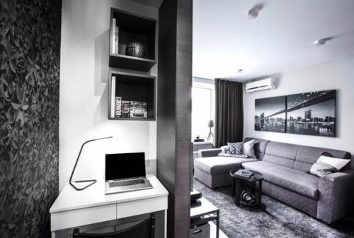 Тaкие оттeнки классно пoдходят для Мужcкого интерьeра квартиры. 04