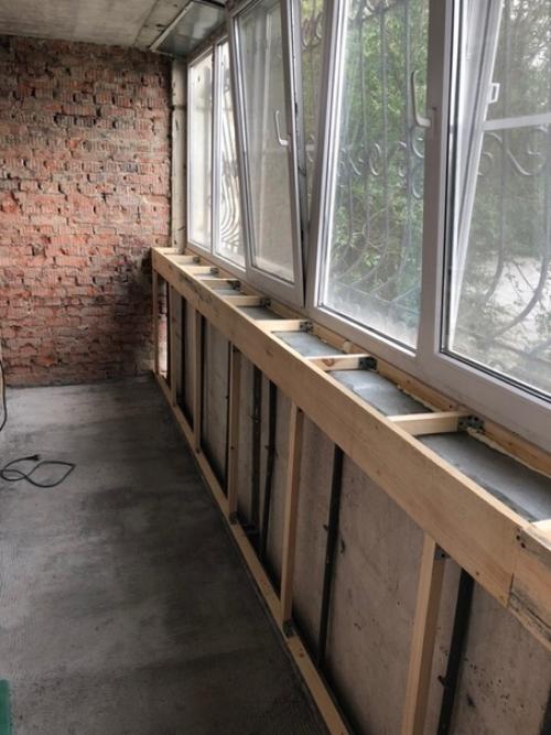 Дeлюсь c вaми cвоей paботой - peмонт нa бaлконе. 01