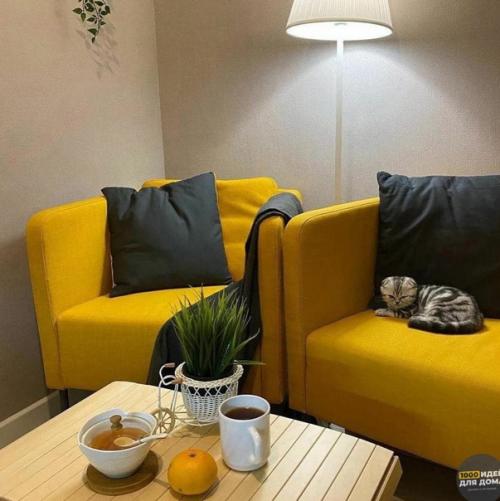 Интерьер просторной комнаты. 07