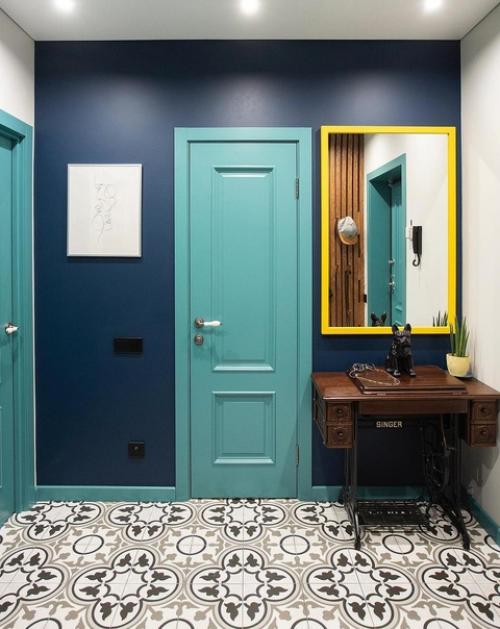 Необычный интерьер. В яркой цветовой гамме. 04