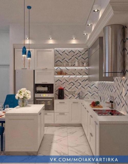 Современный интерьер. В белом цвете. 02