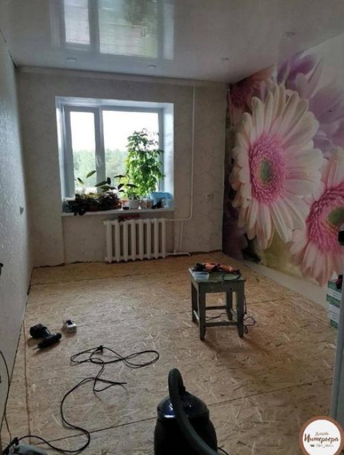 Процесс ремонта комнаты. 01