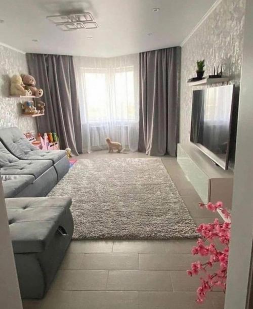 Ремонт в квартире. В серых цветах.