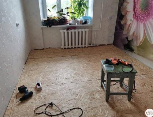 Процесс ремонта комнаты. 03