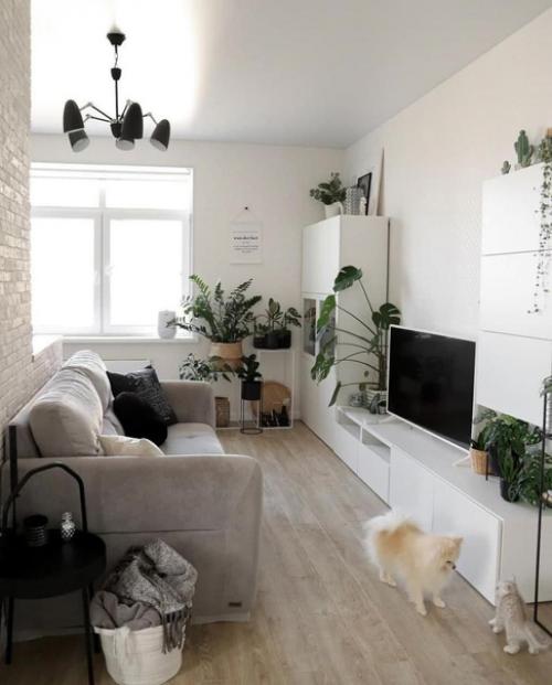 Современный интерьер. В светлых оттенках. 02