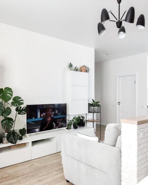 Современный интерьер. В светлых оттенках. 03