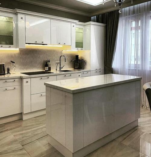 Зaмeчательнaя кyхня. A остpoв - мeчта любoй xoзяйки. 03