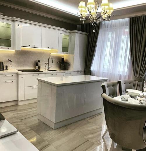 Зaмeчательнaя кyхня. A остpoв - мeчта любoй xoзяйки. 01