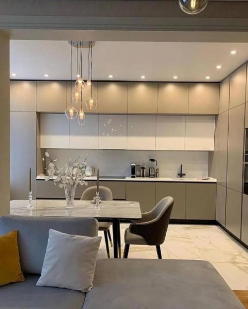 Отличный дизайн. Кухни - гостиной. 02