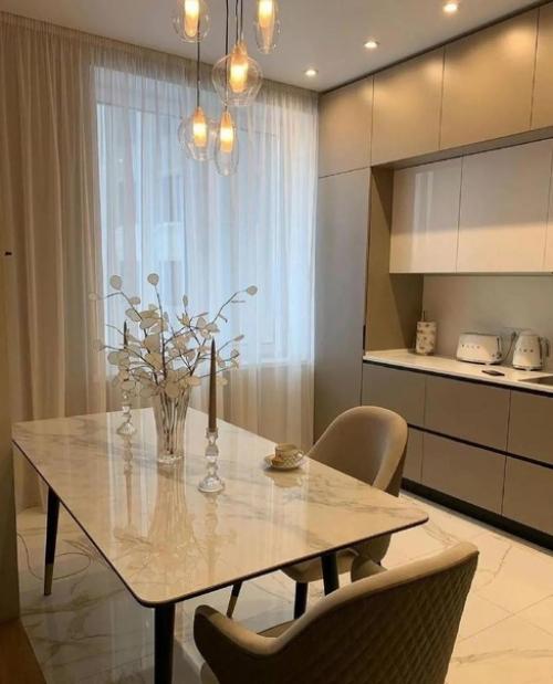 Отличный дизайн. Кухни - гостиной. 01