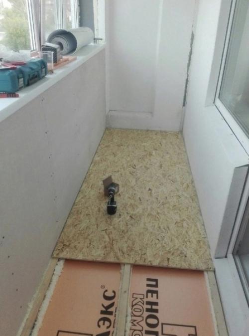 Процесс ремонта балкона. 01