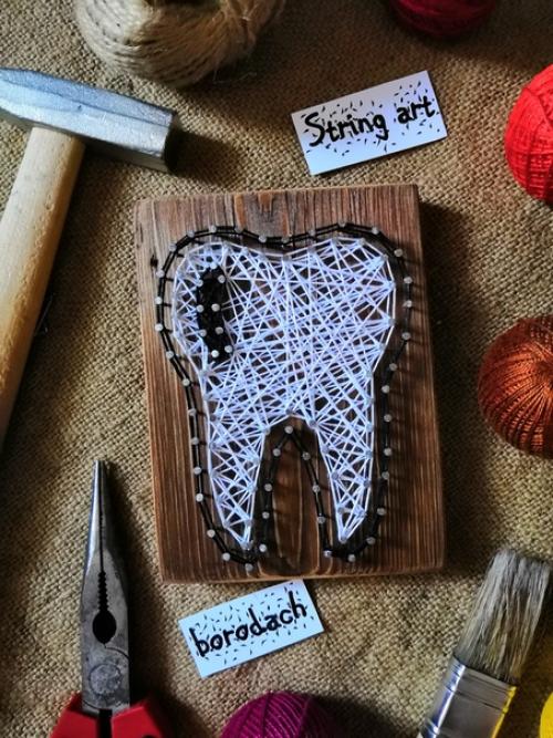 Создаю картины в стиле String art. 07