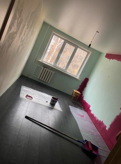 Процесс ремонта комнаты. 01