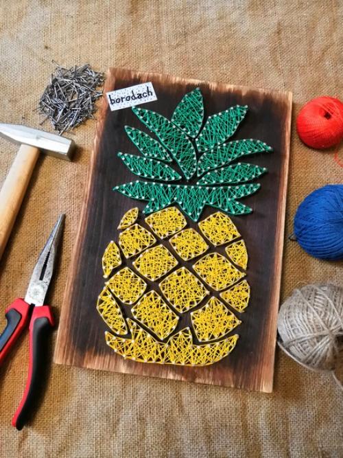 Создаю картины в стиле String art. 09