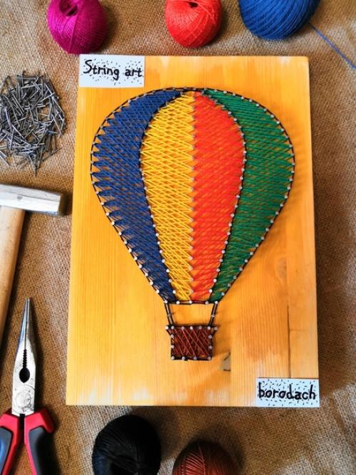 Создаю картины в стиле String art. 03