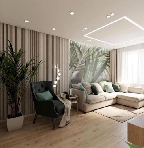 Красивый интерьер. В нежных и светлых тонах.