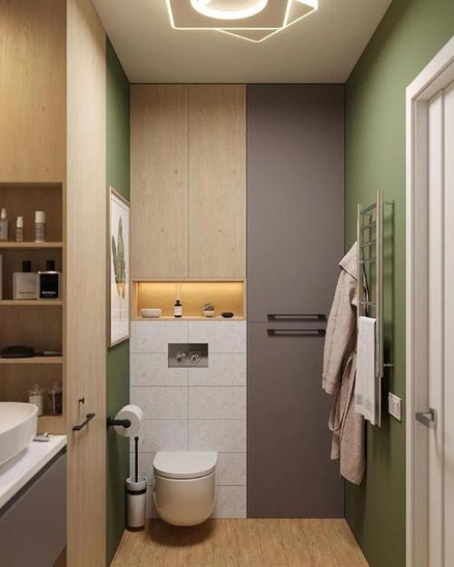 Результат ремонта. Просторной ванной комнаты. 01